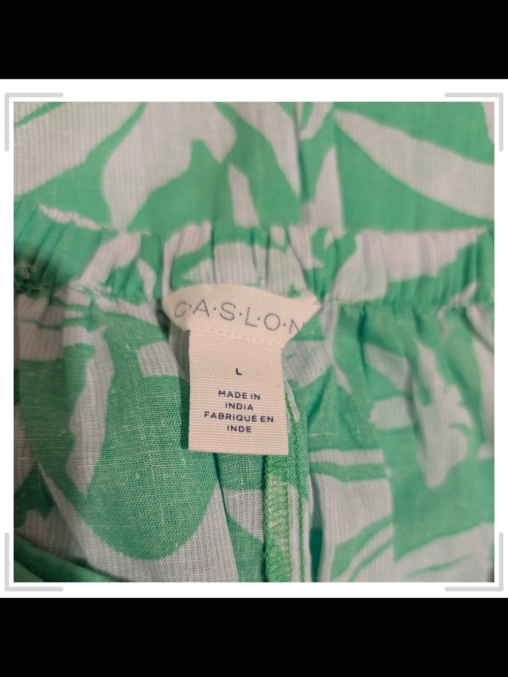 Pre-owned Caslon Green and White Floral Midi Skirt - Picture 4 of 8